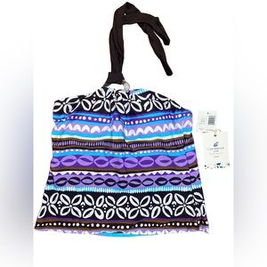 Caribbean Joe NWT tankini bathing suit top size 10